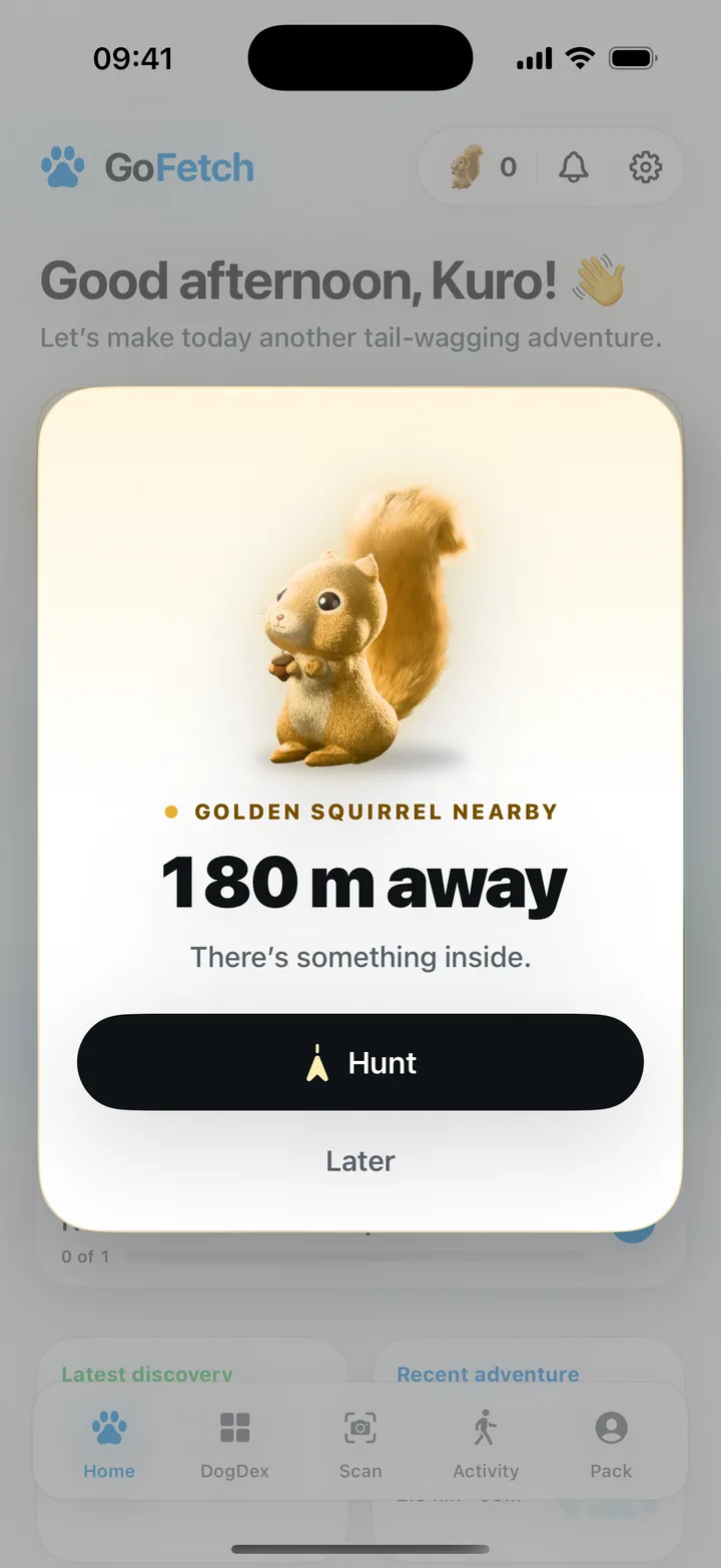 Golden Squirrel nearby: 180 m away